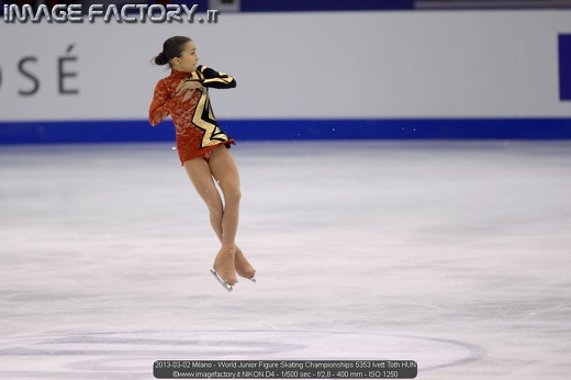 2013-03-02 Milano - World Junior Figure Skating Championships 5353 Ivett Toth HUN